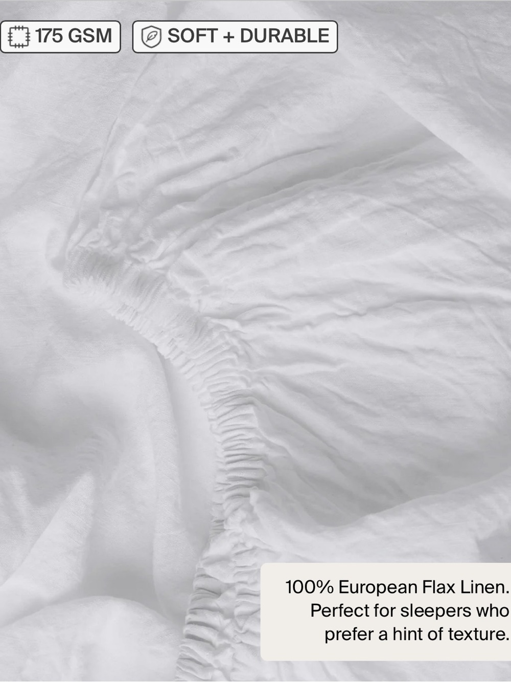 Parachute white linen King sheets - Picture 2 of 4